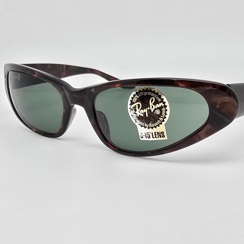Ray-Ban B&L W1925 Moonstone Tortoise Frame G-15 Green Lens Sunglasses USA 56mm